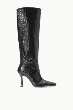 CAMI BOOT BLACK CROC EMBOSSED