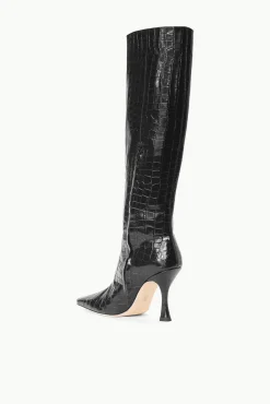 CAMI BOOT  BLACK CROC EMBOSSED