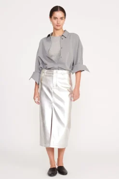 COLTON SHIRT  HEATHER GREY SUITING