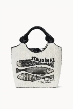 COTE BEADED BAG  STAUDINES CREAM