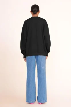 CUSTOM STAUD x C.BONZ OVERSIZED SWEATSHIRT  BLACK
