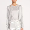 DEANNA CARDIGAN  SILVER