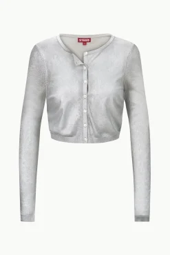 DEANNA CARDIGAN  SILVER