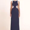 DOLCE DRESS  NAVY WHITE