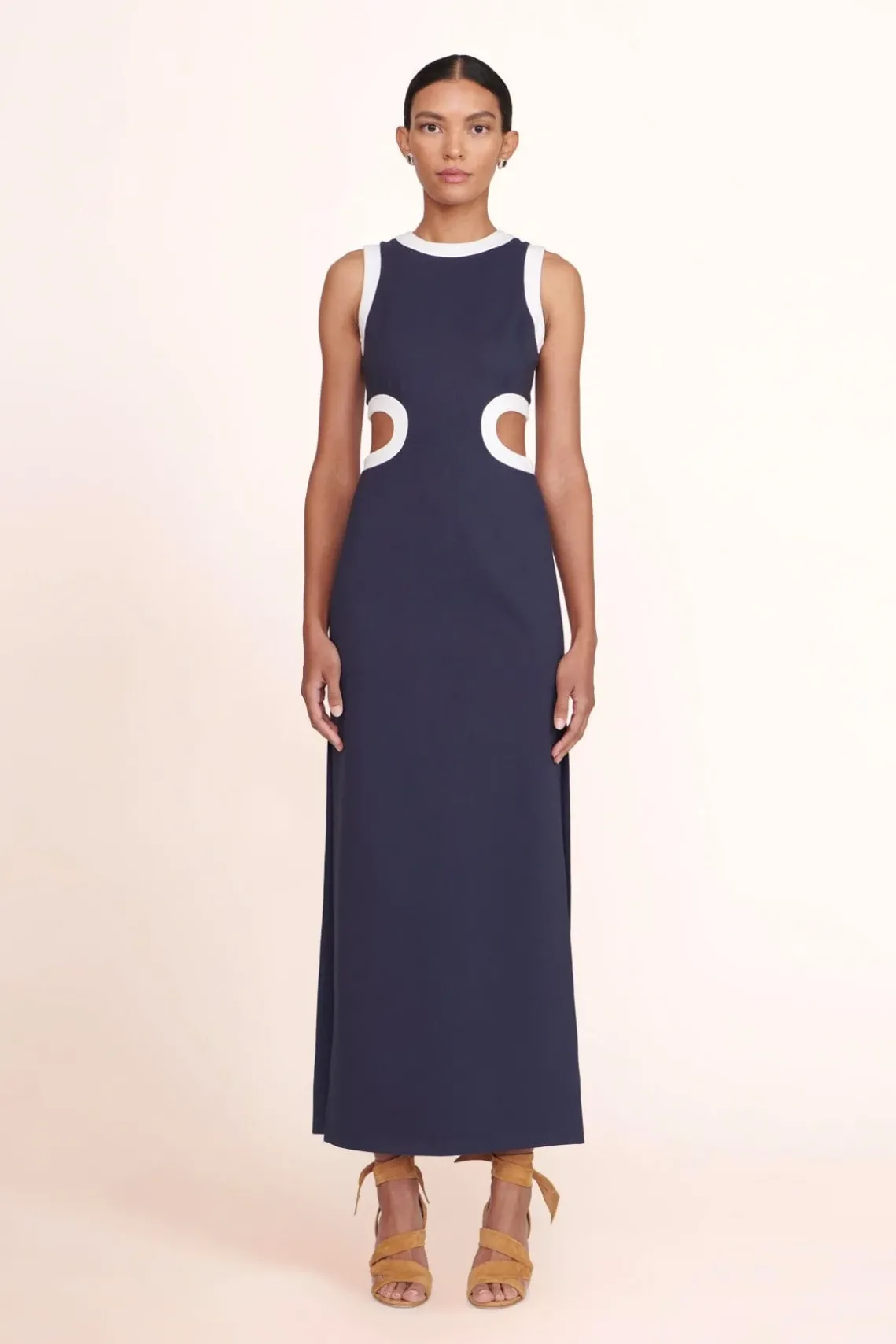 DOLCE DRESS NAVY WHITE