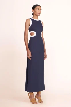 DOLCE DRESS  NAVY WHITE