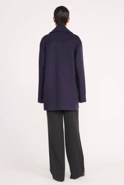ELORA PEACOAT  NAVY
