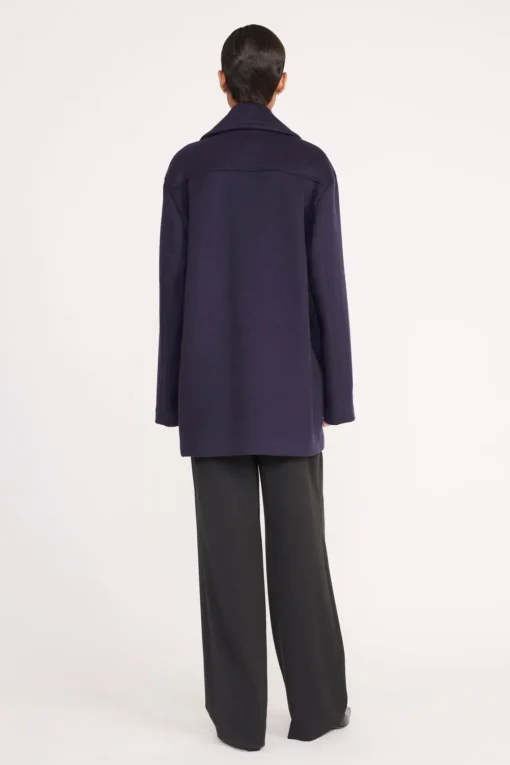 ELORA PEACOAT  NAVY