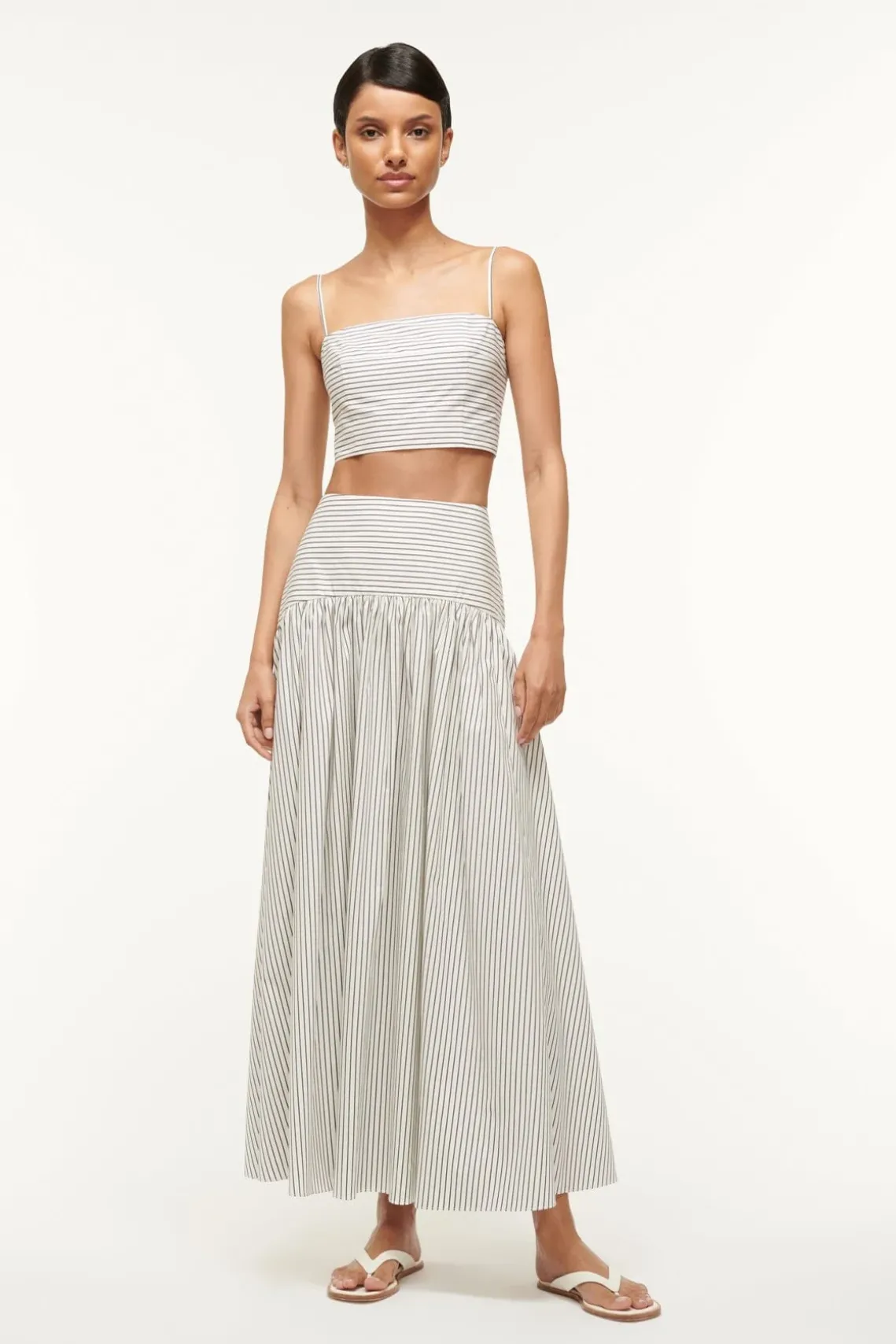 FEDERICO TOP IVORY MICRO STRIPE