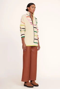 HAMPTON SWEATER  CREME RAINBOW MULTI