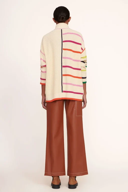 HAMPTON SWEATER  CREME RAINBOW MULTI