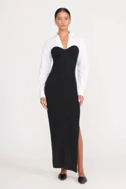 HAZEL DRESS BLACK WHITE