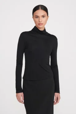 HELVIN TOP  BLACK