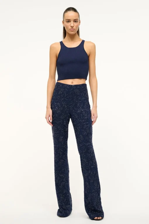 IBISCO CROPPED TANK  NAVY