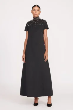 ILANA DRESS  BLACK SILVER