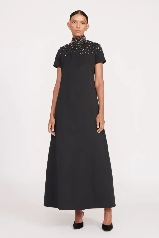 ILANA DRESS  BLACK SILVER