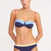 JO BALCONETTE BIKINI TOP  NAVY COLORBLOCK