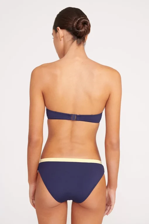 JO BALCONETTE BIKINI TOP  NAVY COLORBLOCK