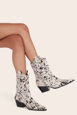 JUNE BOOT  BLACK WHITE HAIRCALF