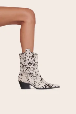JUNE BOOT BLACK WHITE HAIRCALF