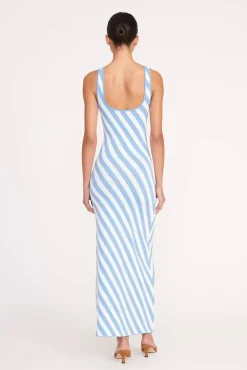 KATIE DRESS  BLUE SEASHORE STRIPE