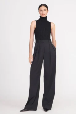 LUISA PANT  BLACK SUITING