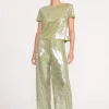 LUKE PANT  GARDEN MOSS SEQUINS
