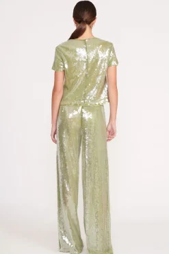 LUKE PANT  GARDEN MOSS SEQUINS