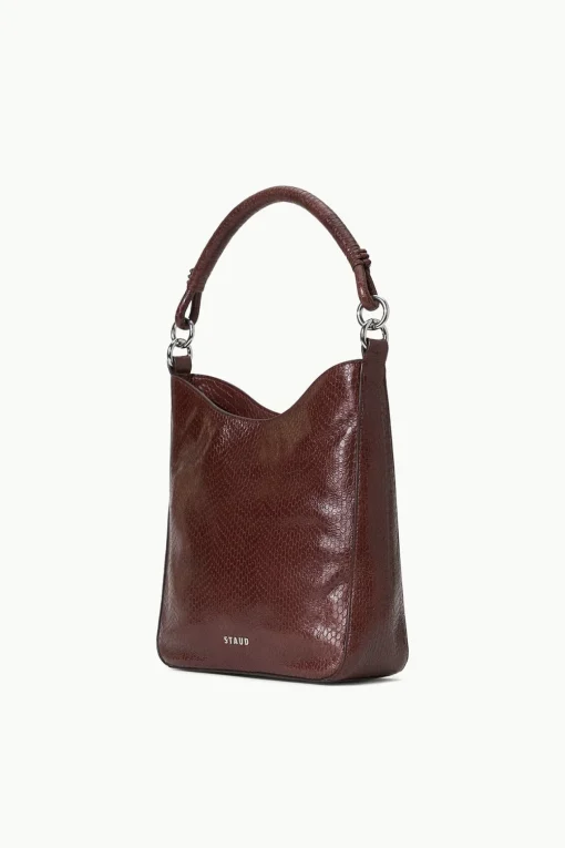 MEL BAG  MAHOGANY SNAKE EMBOSSED
