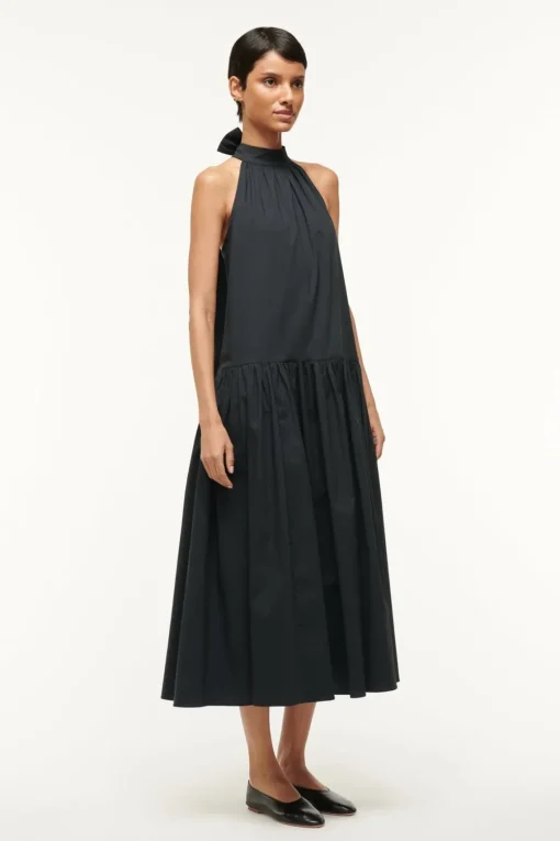 MIDI MARLOWE DRESS  BLACK