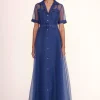 MILLIE DRESS  NAVY ORGANZA