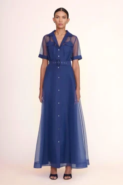 MILLIE DRESS  NAVY ORGANZA