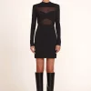 MINI FALCON DRESS  BLACK