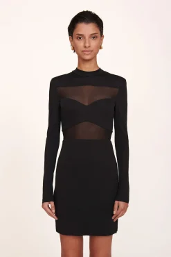 MINI FALCON DRESS  BLACK