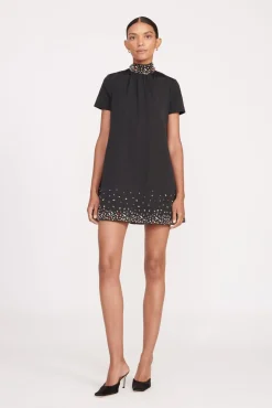 MINI ILANA DRESS  BLACK SILVER