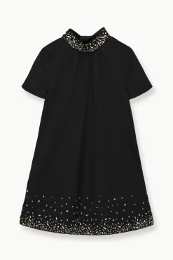 MINI ILANA DRESS  BLACK SILVER