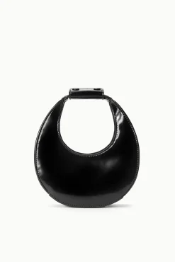 MINI MOON BAG  BLACK POLISHED