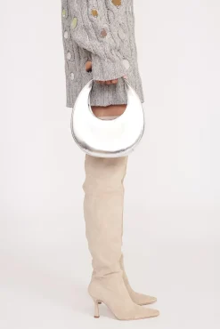 MINI MOON BAG  CHROME