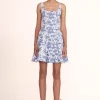 MINI WELLS DRESS  BLUE TOILE