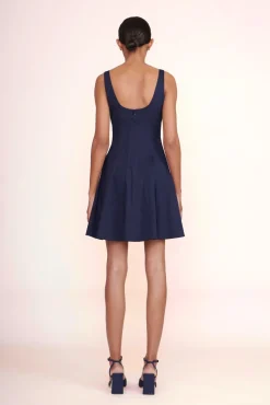 MINI WELLS DRESS NAVY