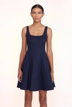 MINI WELLS DRESS NAVY