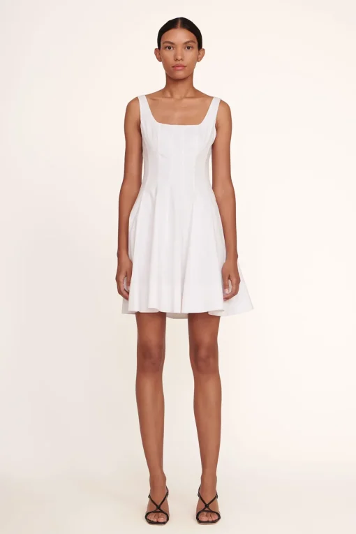 MINI WELLS DRESS  WHITE