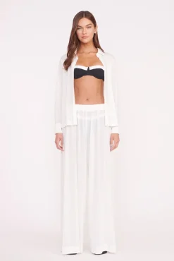 MIRIAM COVERUP TOP  WHITE