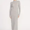 RAMONA DRESS  HEATHER GREY
