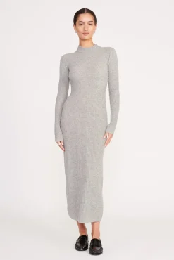 RAMONA DRESS  HEATHER GREY