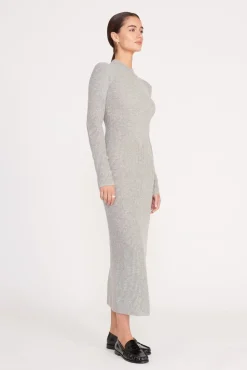 RAMONA DRESS  HEATHER GREY