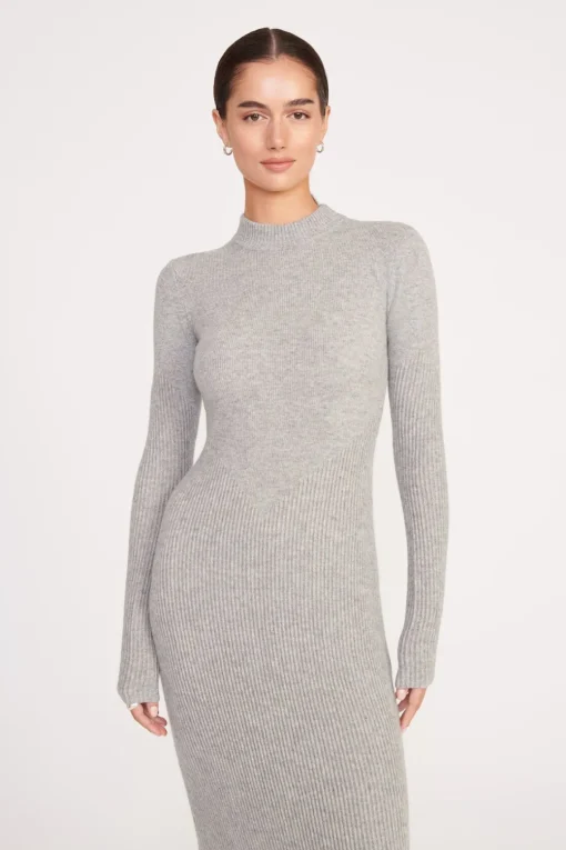 RAMONA DRESS  HEATHER GREY