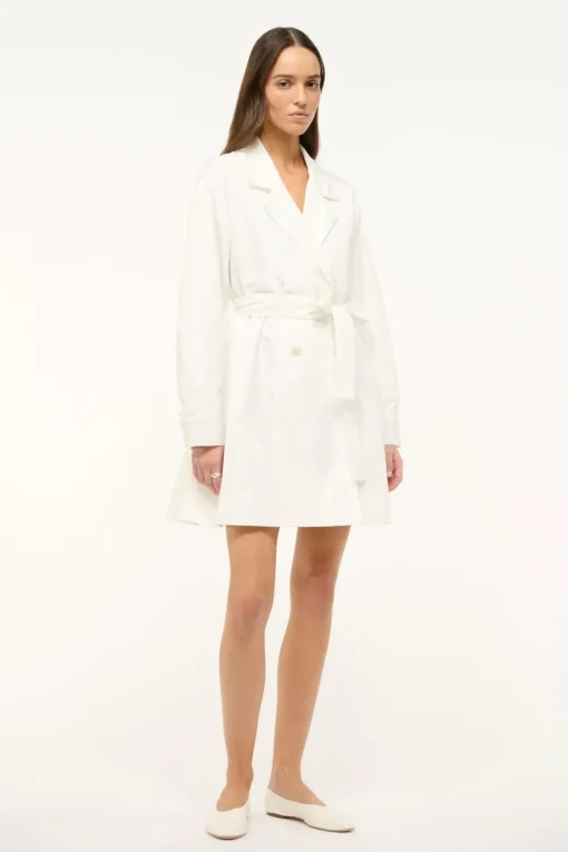 RINA TRENCH  WHITE