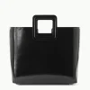 SHIRLEY LEATHER BAG  BLACK POLISHED