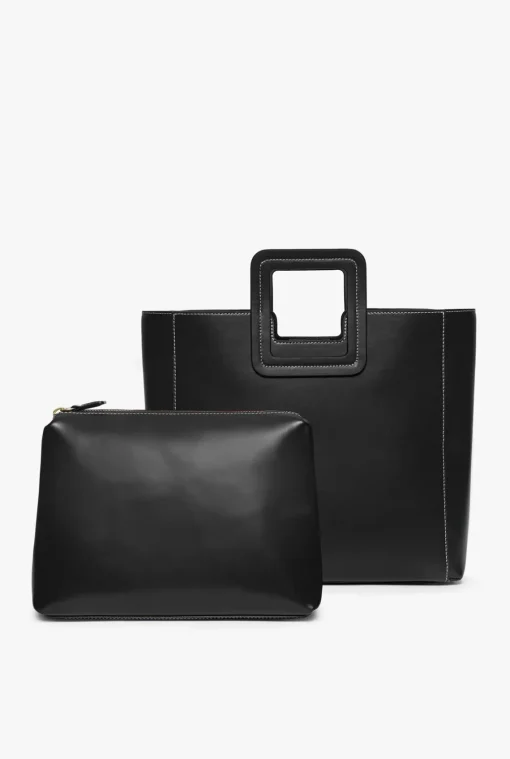 SHIRLEY LEATHER BAG  BLACK